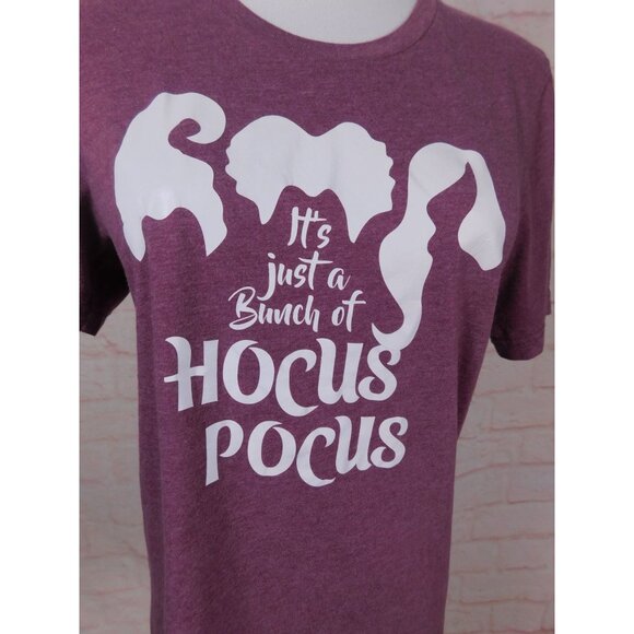 Bella + Canvas Hocus Pocus Tee Sz S Purple Witch Halloween Shirt - Picture 3 of 11